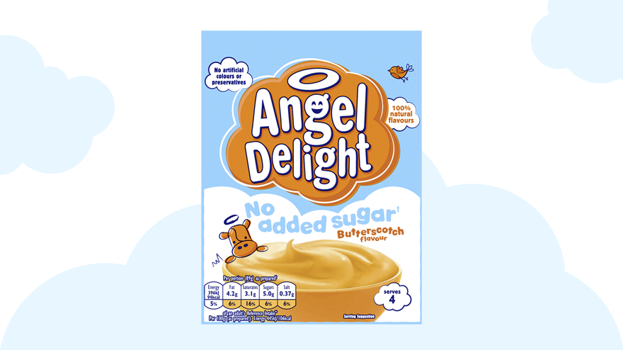 no added sugar butterscotch angel delight sachet